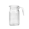 0.5L glass pitcher with handle,small glass jugs in stock ,high quality glass kettle
