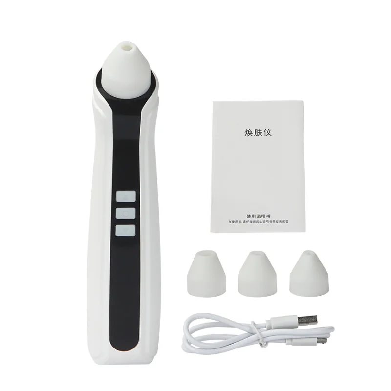

Phone Linked Display WiFi Visual Suction Pore Vacuum Blackhead Remover With Camera 4 in 1 Multifunction Blackhead Remover, White & black