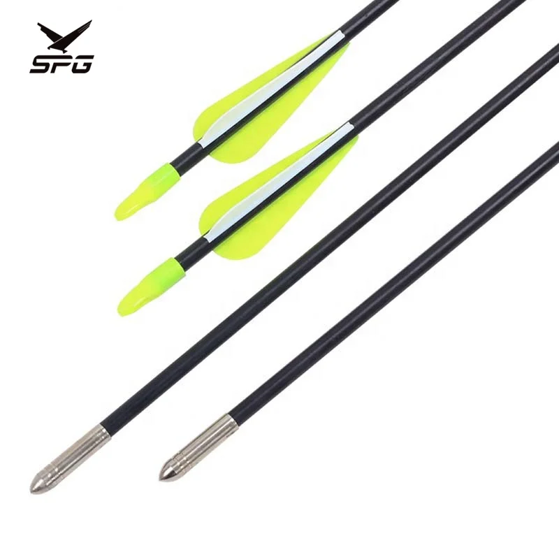 

Outdoor Adults 7mm Fiberglass Arrows 30 Inch Archery Outsourcing Fixed Tips Traditional Recurve Bow Practice Arrows