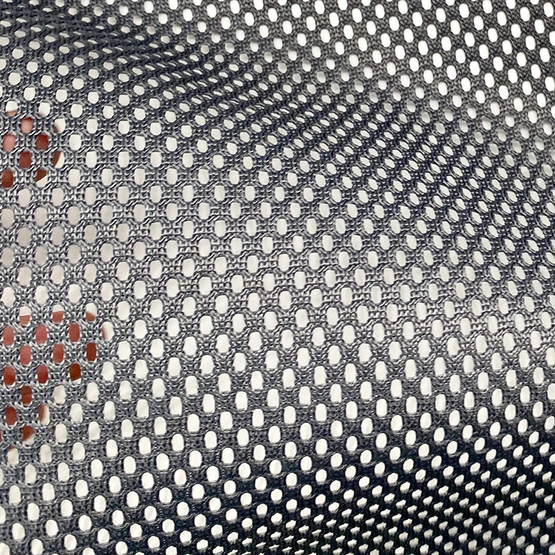 
heavy duty strong net fabric 100% polyester mesh fabric for chair upholstery bag hat car manufacturer 