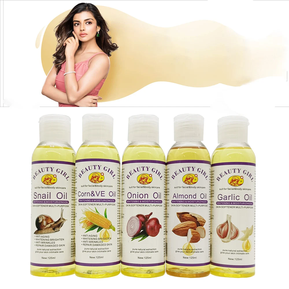 

Gluta master wholesale BEAUTY GIRL Organic skin care pure natural extraction facial oil whitening moisturizing body oil, Yellow