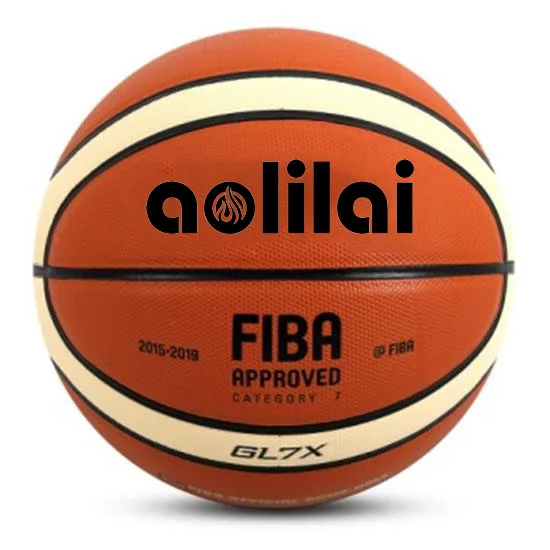 

hot sale PU leather aolilai basketball engraved logo customized basketball for training and match, Customize color