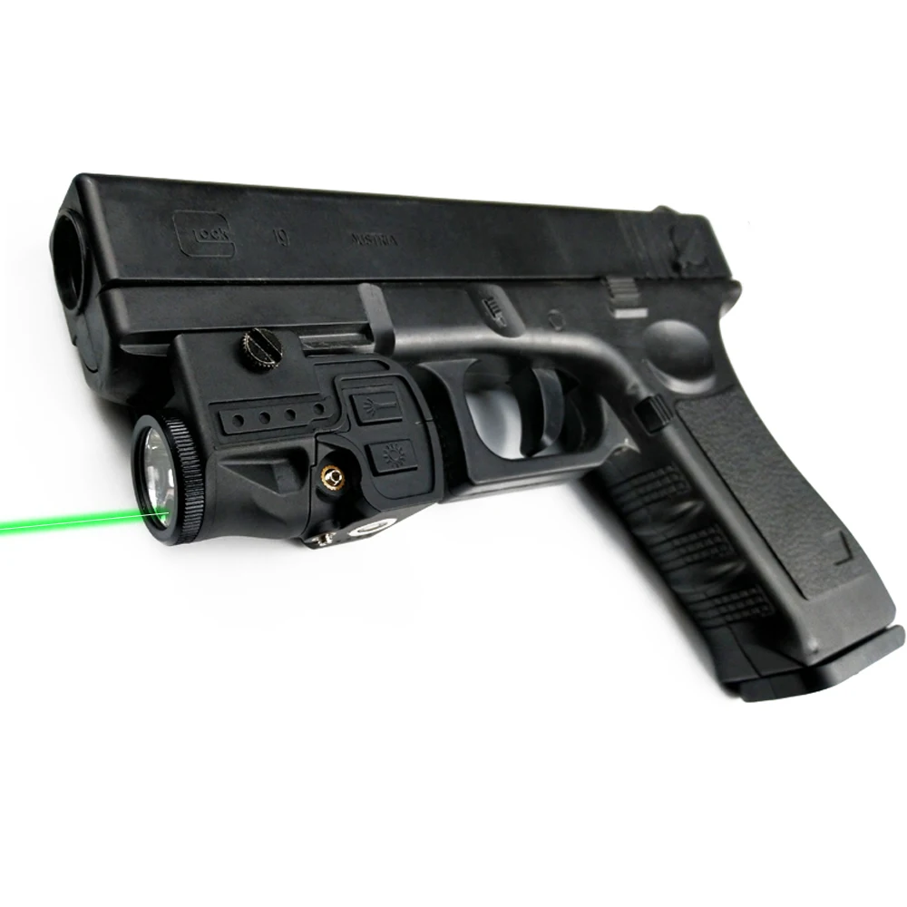

Compact Weapon Light and Green Dot Laser Sight Gun Flashlight Torch for Airosoft Gun Weapons