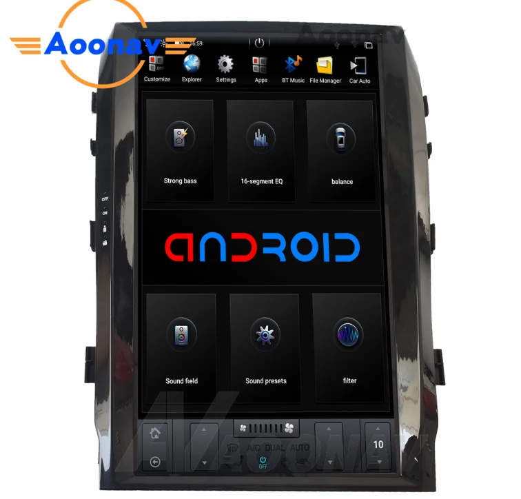 

AOONAV 17 inch vertical screen for Toyota Land Cruiser LC200 2008-2015 VXR high level/GXR car GPS navigation multimedia player