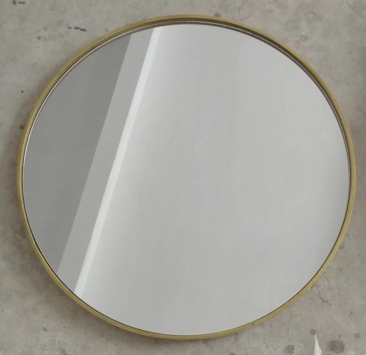 119cm Perfect Wall Hanging Oversized Circle Mirrors Decorative extra Large Black Frame Round Wall Mirror for Bathroom