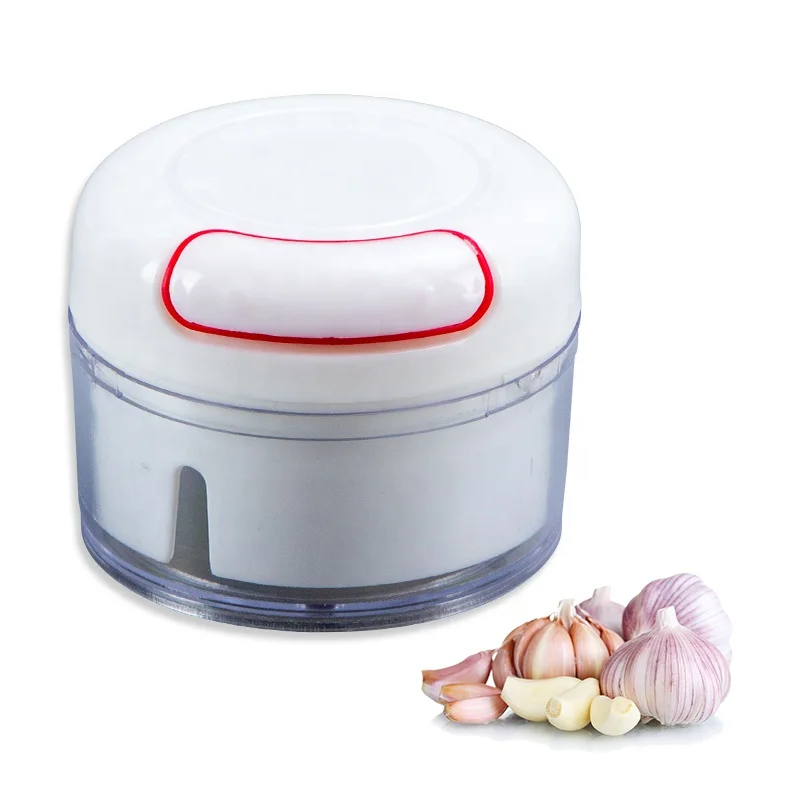 

Kitchen Tool Manual Food Cutter Processor Onion Chopper Crusher Mini for Kitchen, White