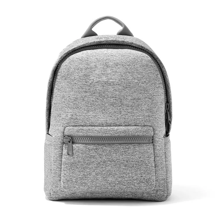 

2022 Wholesale Custom Neoprene Casual Sports Backpacks Neoprene Backpack Women, Grey or customized color