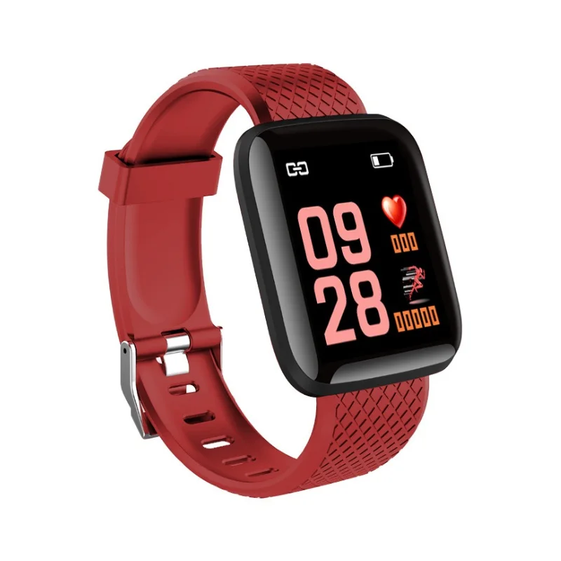 

Smart Watch Men Women Blood Pressure Fitness Tracker Bracelet Sport Smartwatch 116 plus Waterproof for Android IOS