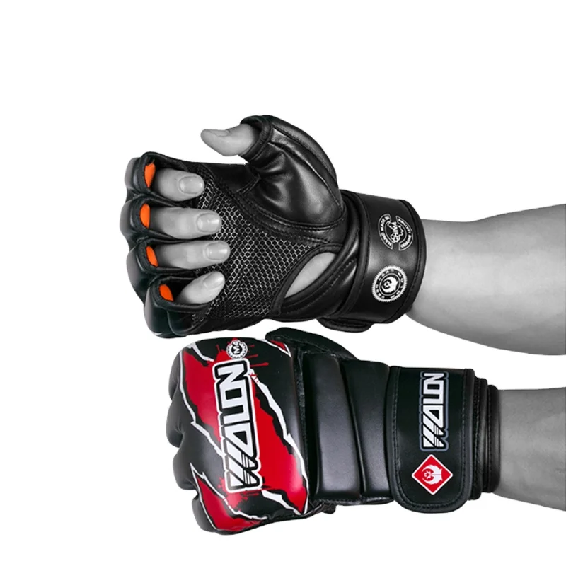 

custom logo half finger gloves fighting mma boxing gloves, Customer requiment