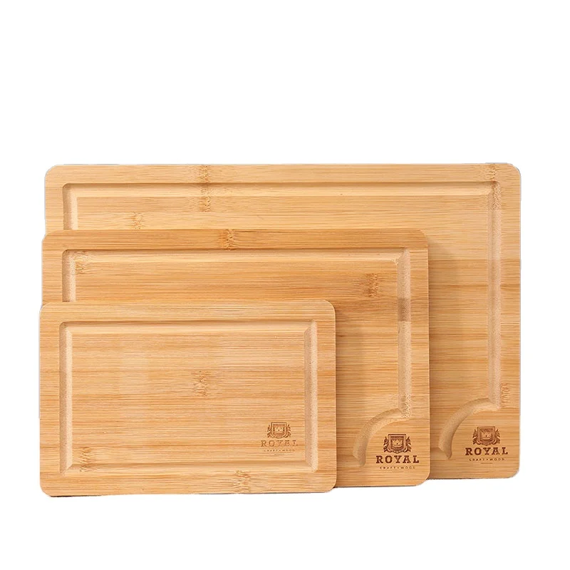 

Natural Eco-Friendly EXTRA LARGE Organic Bamboo Cutting Board with Juice Groove, Natural bamboo color