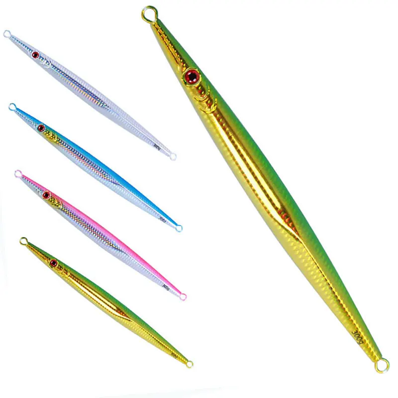 

Wholesale slow jig metal jig lure for sea fishing, 4 colors