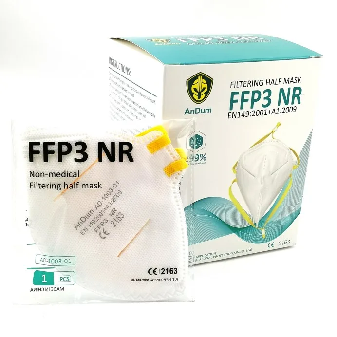 
FFP3 NR Filtering Half Mask with CE certification. 