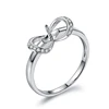 Simple 18K gold jewelry pearl accessories engagement ring setting for women