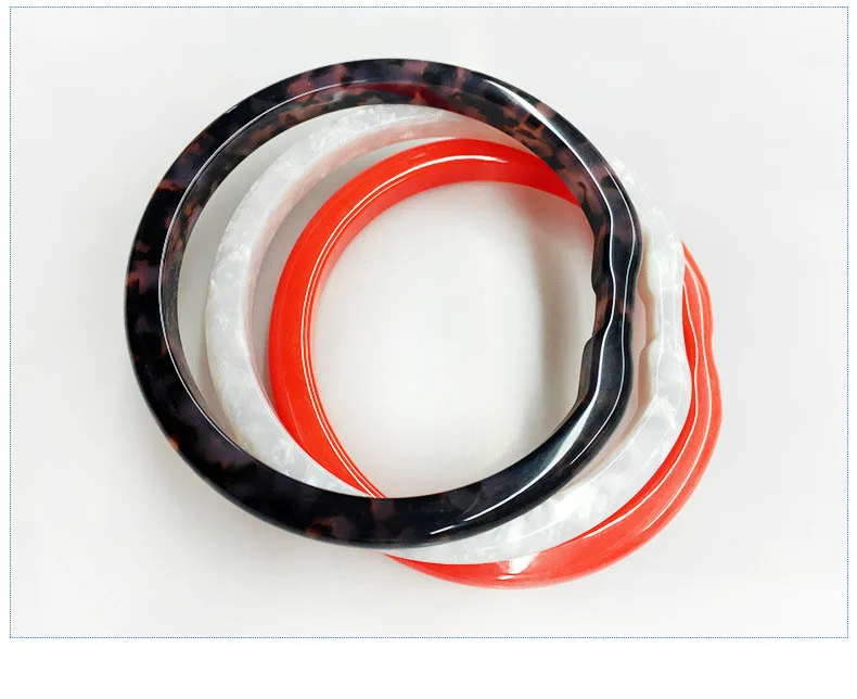 

Custom LUCITE Acid Acetate Resin Ring Bag Tortoise Shell Handle/Round O Shape Acrylic Purse Tortoiseshell Ring handle For Bag, Picture