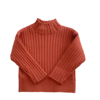 

4139/Girls' winter sweater with children's chunky sweater striped sweater for kids
