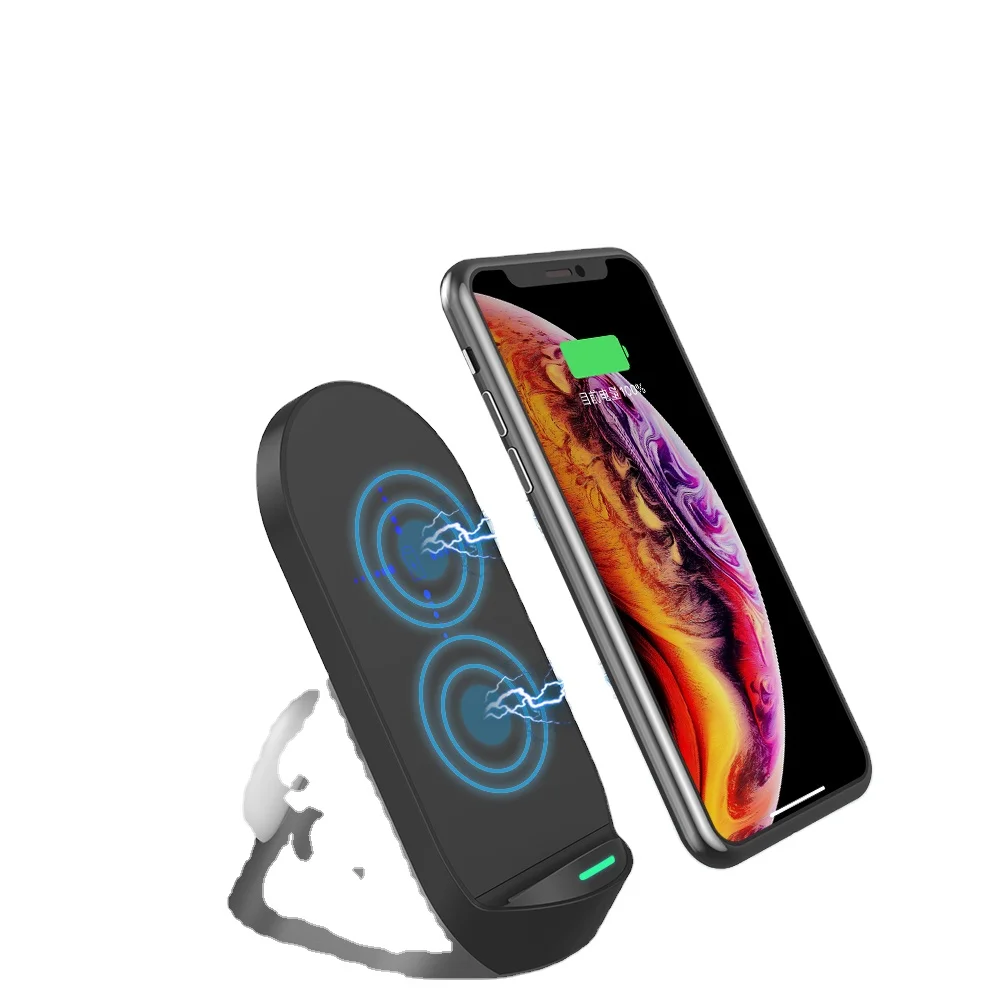 

2021 New Hot selling Two in One 15W fast charger Qi wireless 2 in 1wireless charging stand