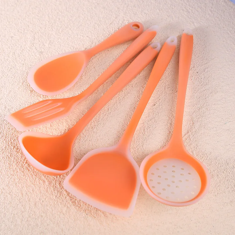 

LMK022 Household Silicone Kitchen Utensil Set 6 Pieces Kitchenware Cooking Tools Non Stick Cookware Set