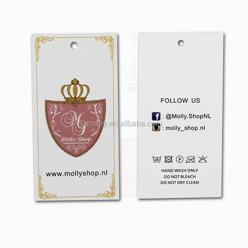 

clothing printed tag black hang tag custom paper hang tag for clothing