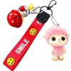 Cute plush rhinestone toys promotional bag pendant key chain