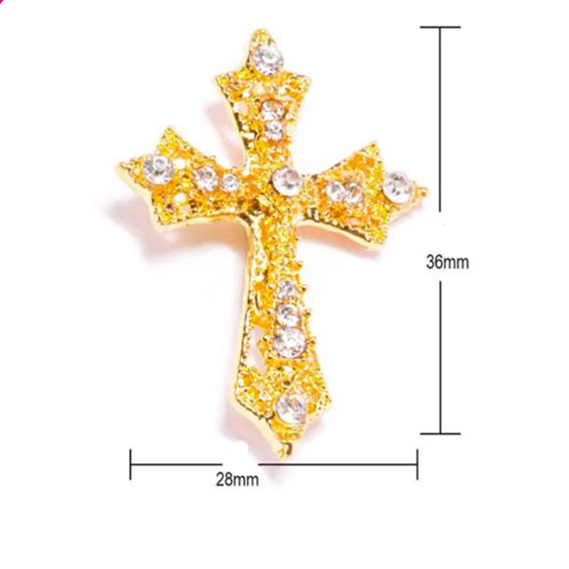 

2019 fashion Cross crystal ribbon rhinestone buckle slide