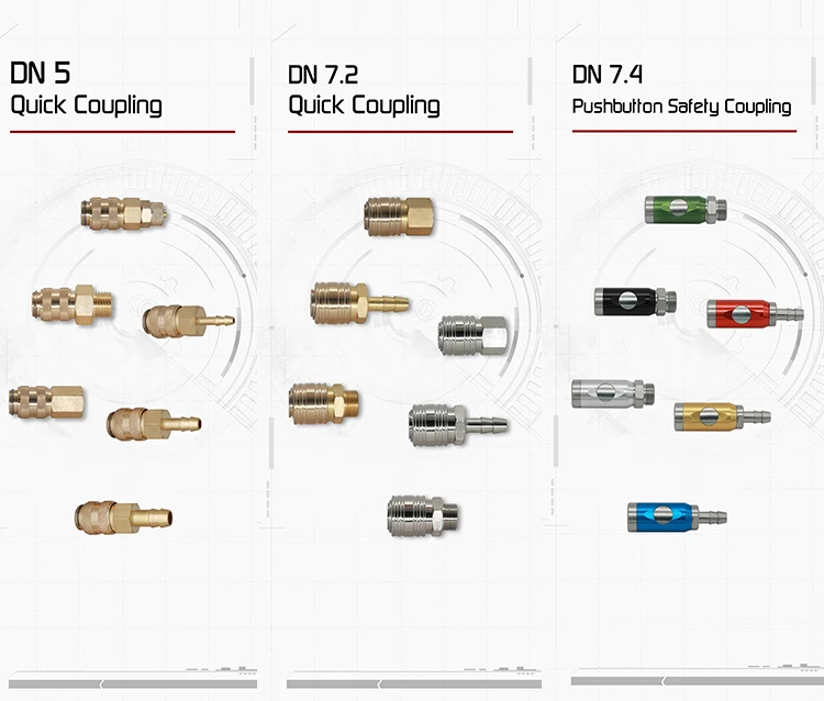 quick release shaft quick couplings hose connectors