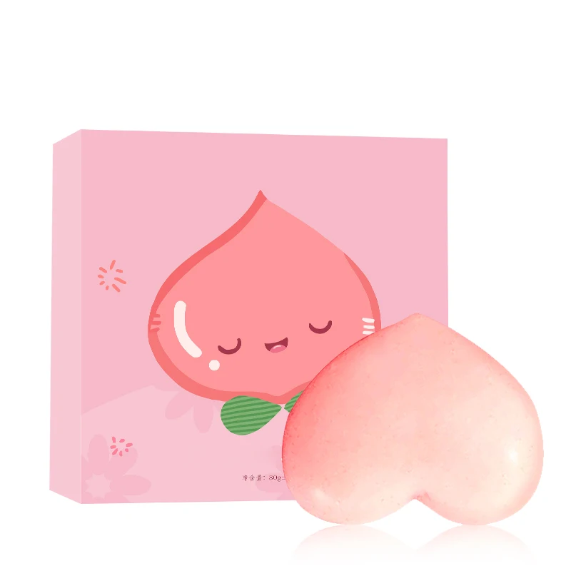 

Vegan Deep Cleansing PP Skin Whitening Soap Peach Smooth Soap