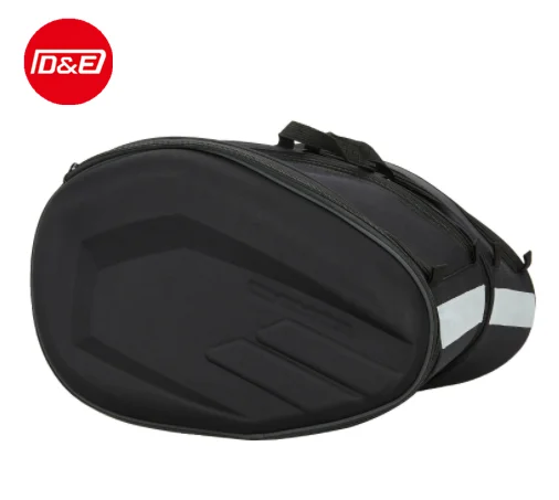 

Cloth bottom side bag riding trunk motorcycle bag, Black