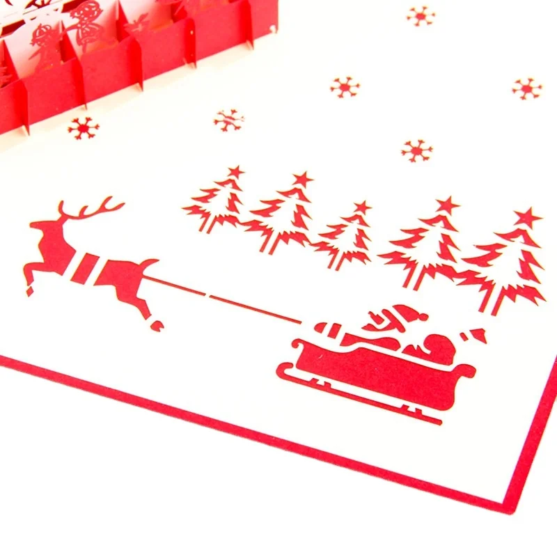 Star Packaging Custom Printed Luxury Christmas Greeting Cards & Envelopes with Floral Design Colorful 15x20cm Paper & Art Paper
