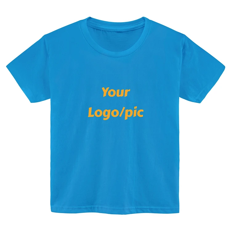 

Wholesale Hot Sale Drop Shipping High Quality sports tshirts with logo custom logo printed children tshirt printing printed