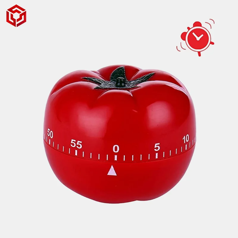 

Explosive Products large tomato kitchen mechanical timer fruit and vegetable tomato one hour timer reminder time management, Red
