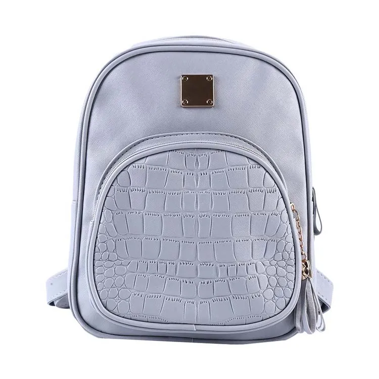 

Crocodile pattern lady backpack personality fashion simple leisure backpack, 4 colors