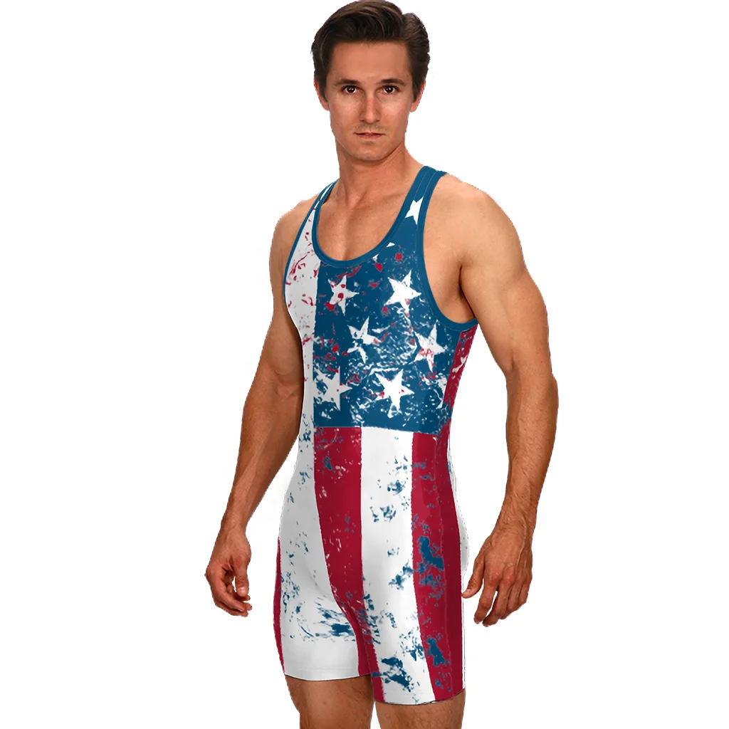 Custom Wrestling Singlet Sublimation Blank Wrestling Singlet Wrestling Uniform