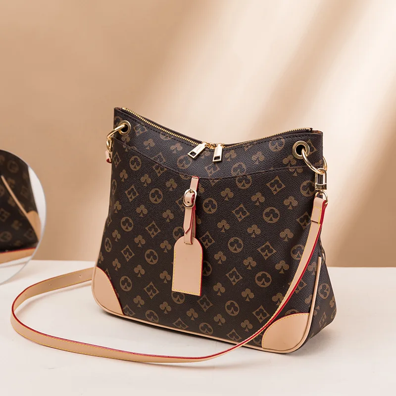 

2021 Casual large-capacity Designer High Quality Soft leather messenger shoulder Print zipper bag Luxury Travel Bags Handbag, Customized color