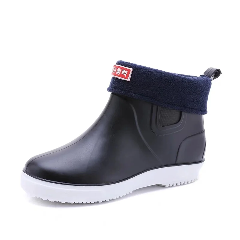 

Fashion Low-tube Adult Rain Boots Non-slip Overshoes Kitchen Chef Car Wash Water Shoes Water Boots