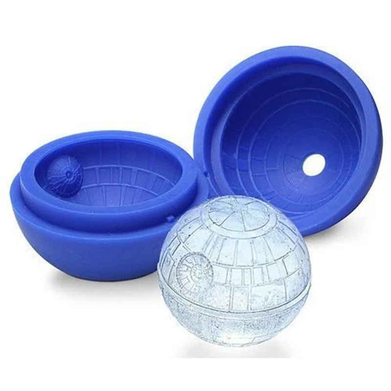 

Hot Creative Silicone Blue Wars Death Star Round Ball Ice Cube Mold