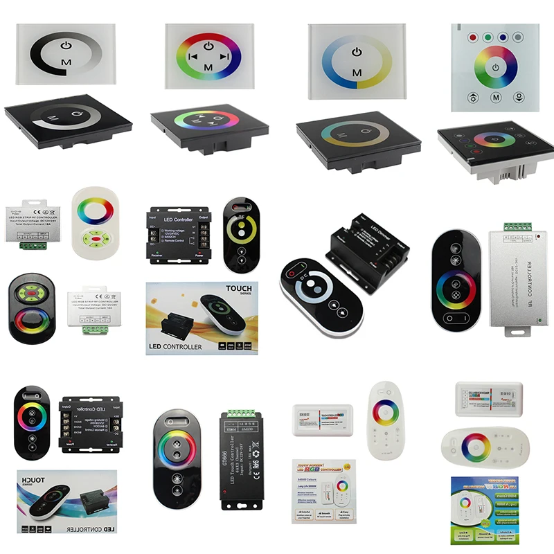 competitive price large wholesale complete series of led strip light touch rgb rgbw controller