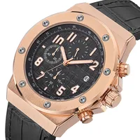 

Custom Your Logo Sport Wrist Watch Low MOQ 1 Piece Dropshipping Waterproof Luminous Watches Men Rose Gold Case Relojes