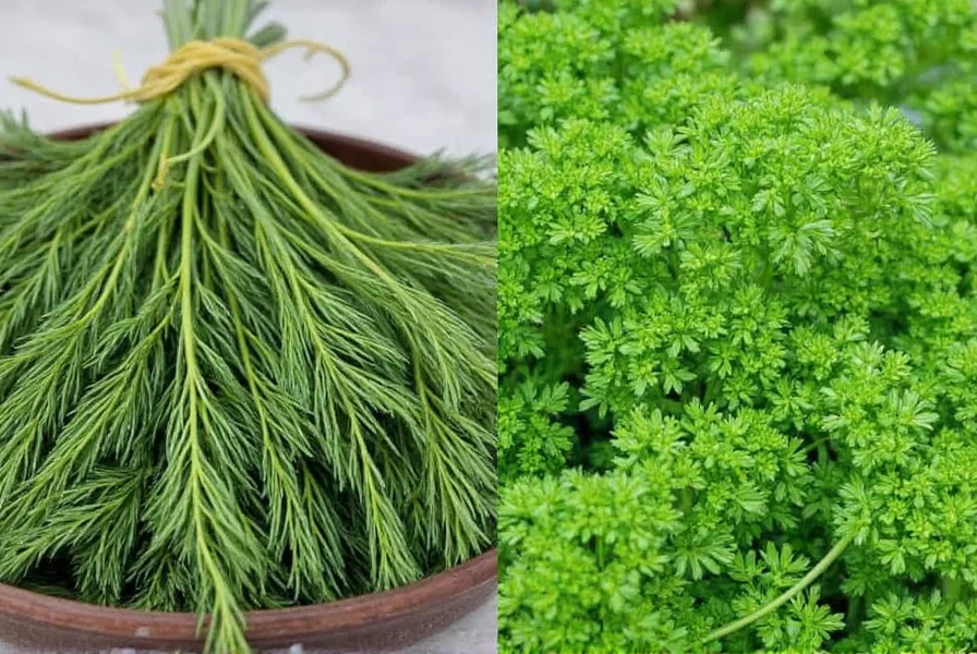 Close-up of a seasoning blend containing dill weed