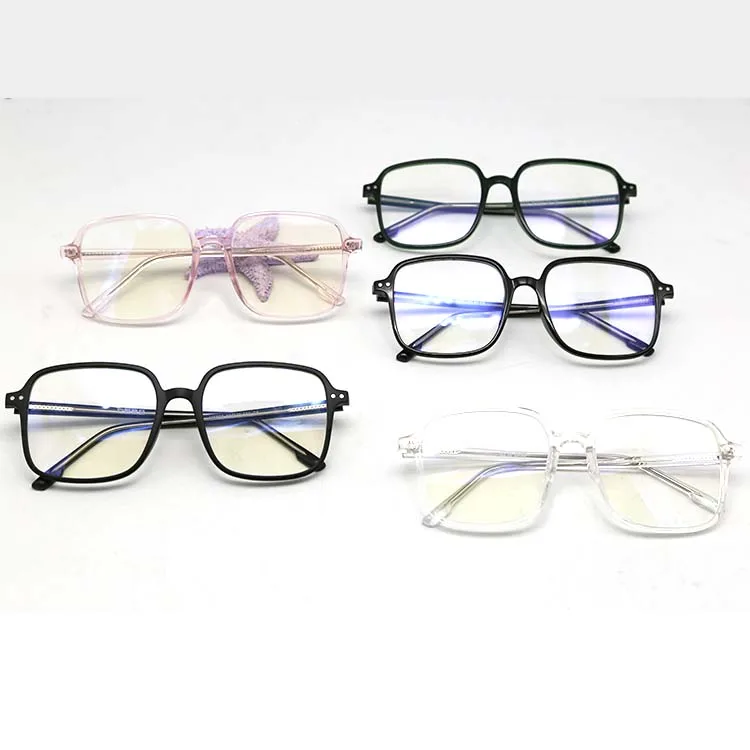 

TR90 Big Square Frame Anti-Blue Light Optical Frame Hot Sale 2021 TR90 Anti-Blue Light Optical Frame, 5colors