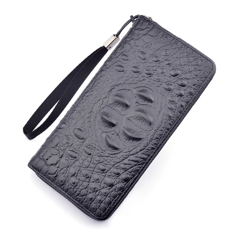 

2021 new wallets hand bag men's long zipper wallet