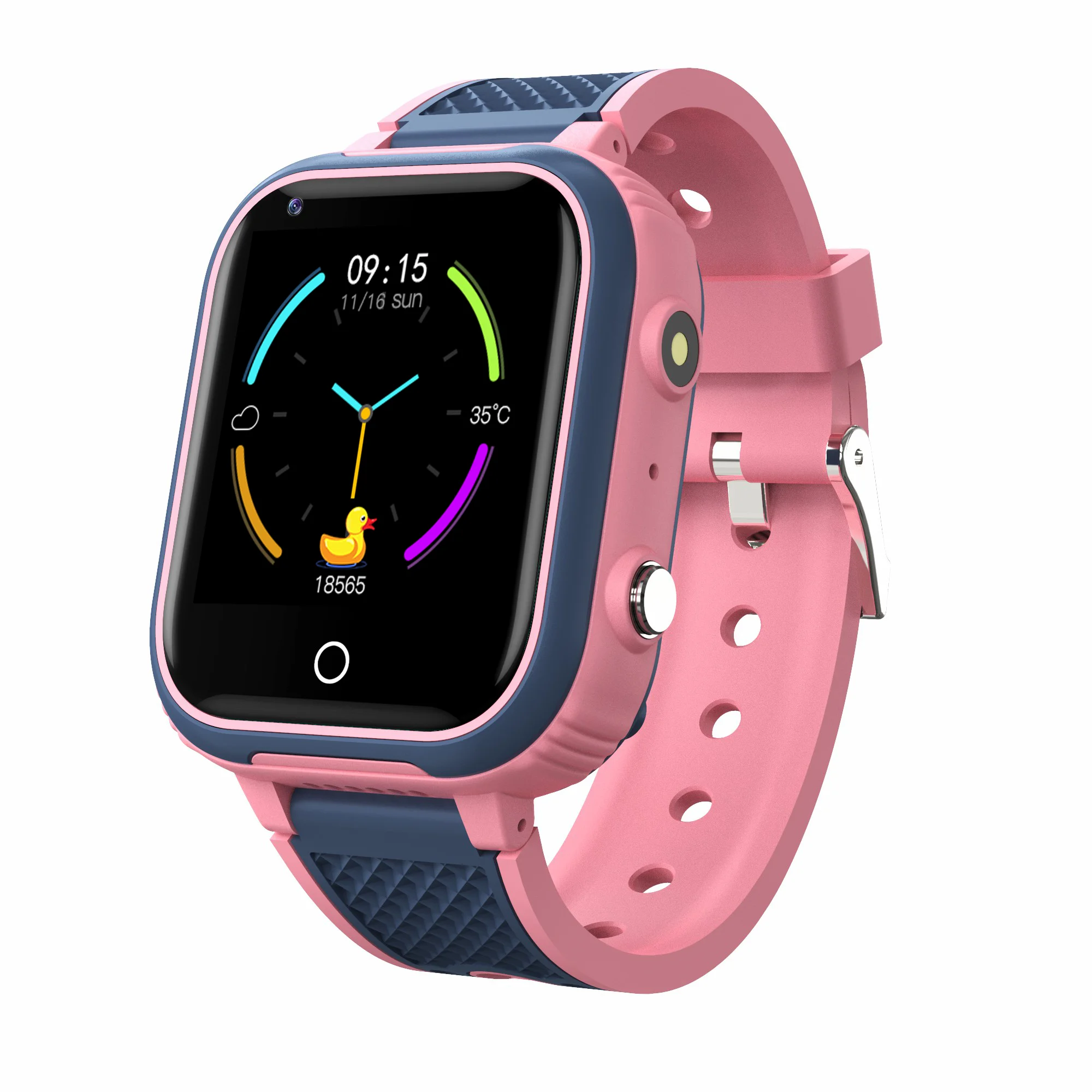 

High Quality LT21 Smart Watch for Kids LBS Positioning SIM Card Two-way Call 4G Kids GPS Wifi Smartwatch, Blue, pink