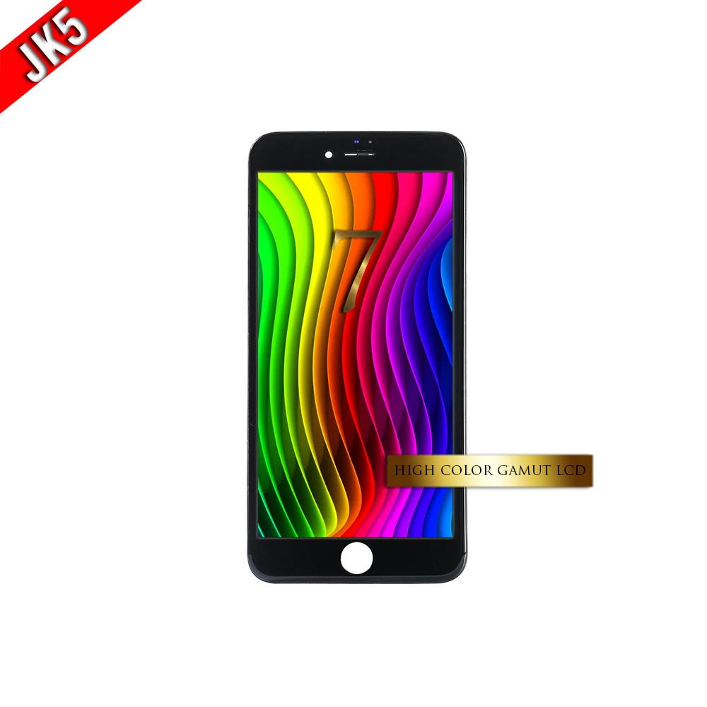 

High Color Gamut LCD for iphone 7 plus 7p display screen with ear speaker, Black,white