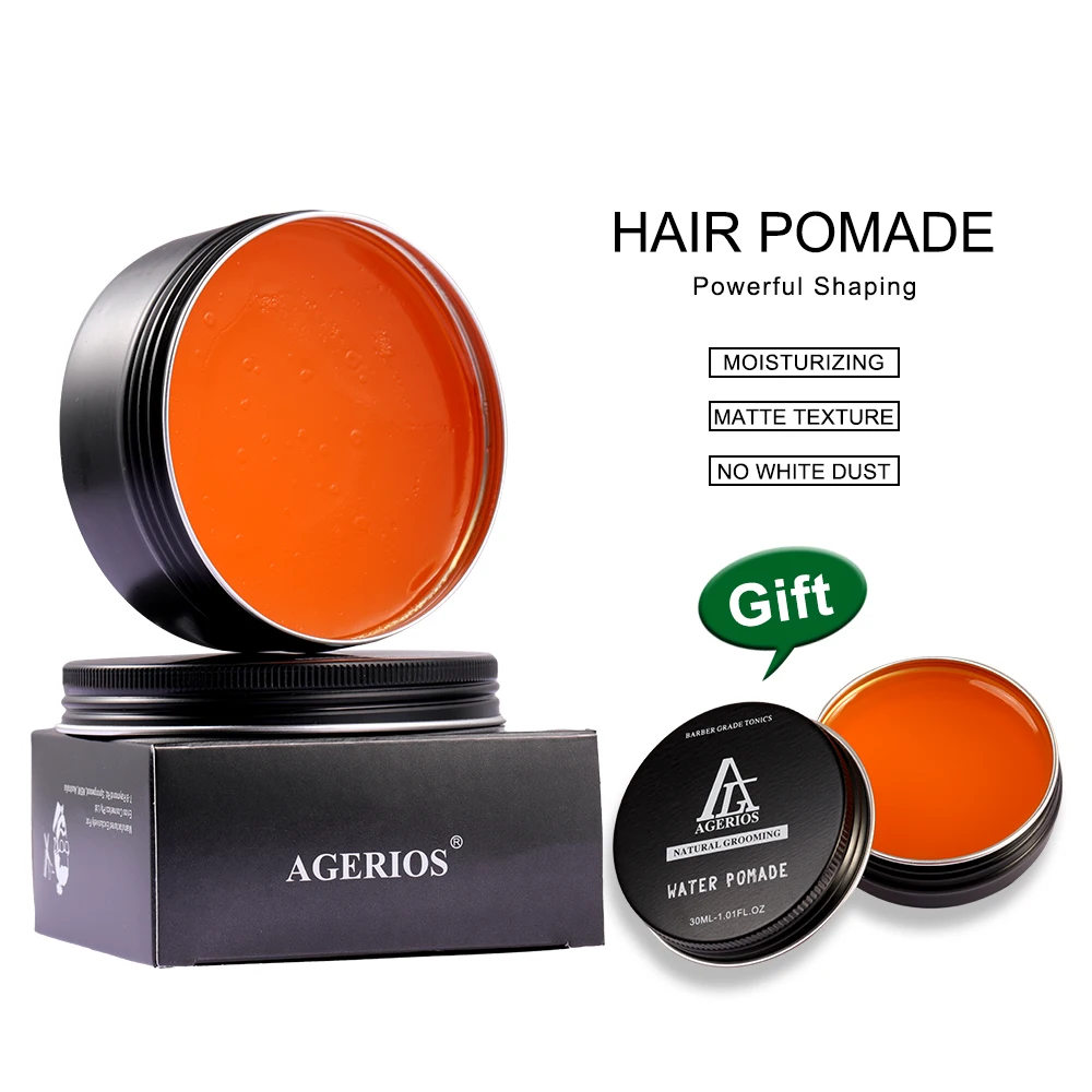 

Super Strong Hair Styling Hold Water Soluble Hair Pomade 30g For Free Sample Edge Control