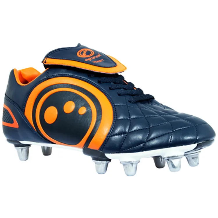 
New Design Pu Material Fashion Rugby Sports Boots Football Shoes 