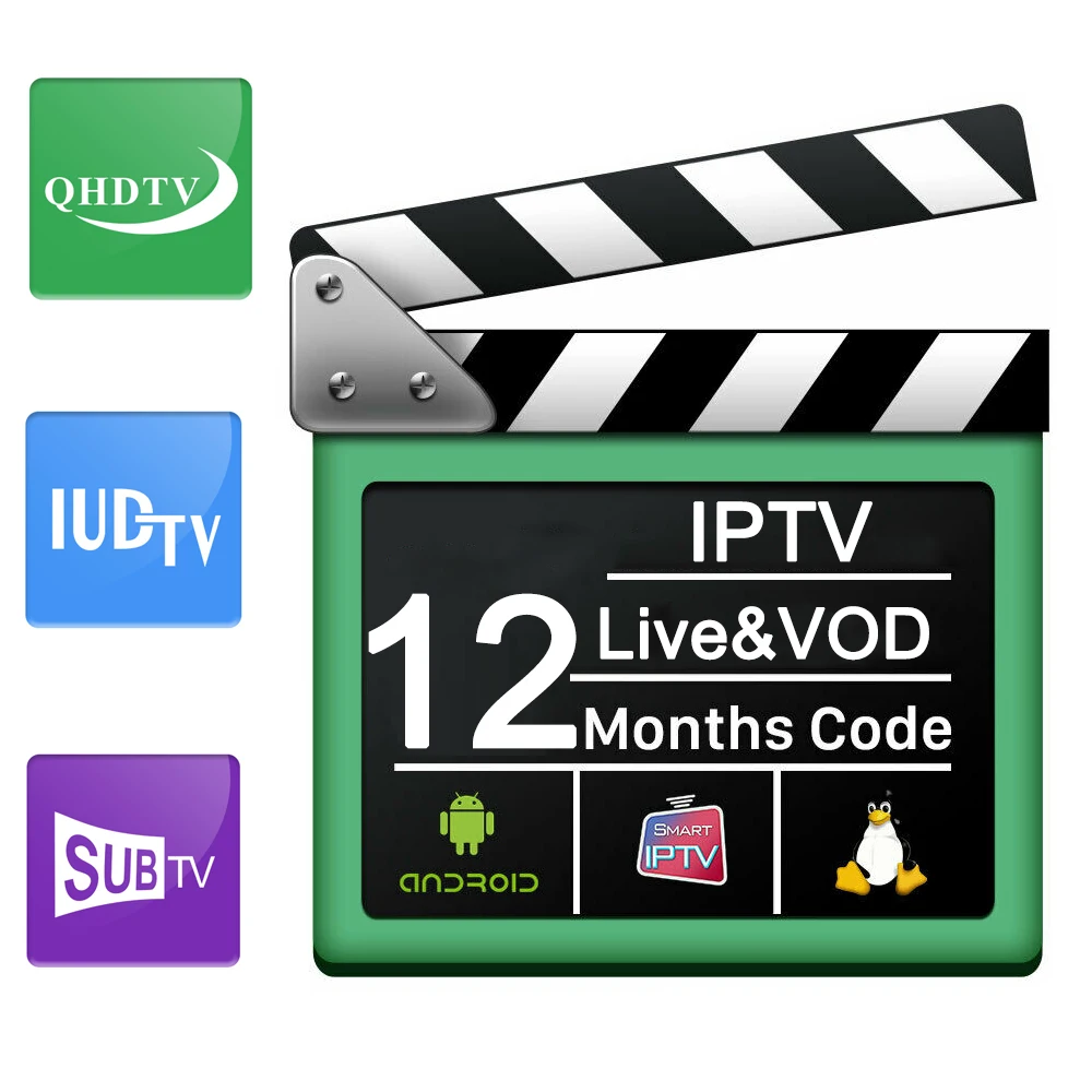QHDTV IPTV Subscription Android 4k IPTV Code 1 Year IPTV France Belgium Dutch Arabic Tunisia Algeria IP TV