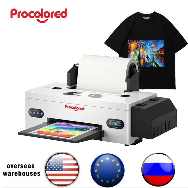 

Free Shipping Vinyl Sticker Transfer Garment Cloth Tshirt Printing Machine Dryer Sublimation White Toner DTF Printer a3