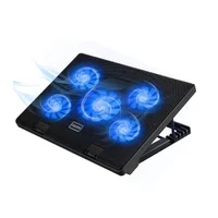 

MoKo Laptop cooler 5 silent fans usb laptop cooling pad ajustable gaming notebook cooler for laptop up to 17 inch