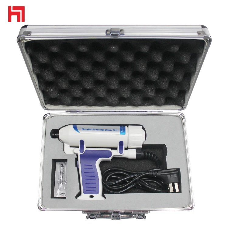 

HAAMEE No Needle Noninvasive Mesotherapy Gun Electric Hyaluronic Injection Pen Wrinkle Removal, Blue white