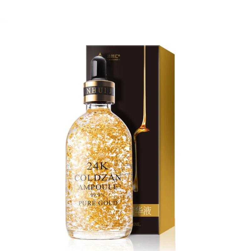 

Hot selling Skin care pure 24K gold serum whitening anti-aging serums skin care face serum