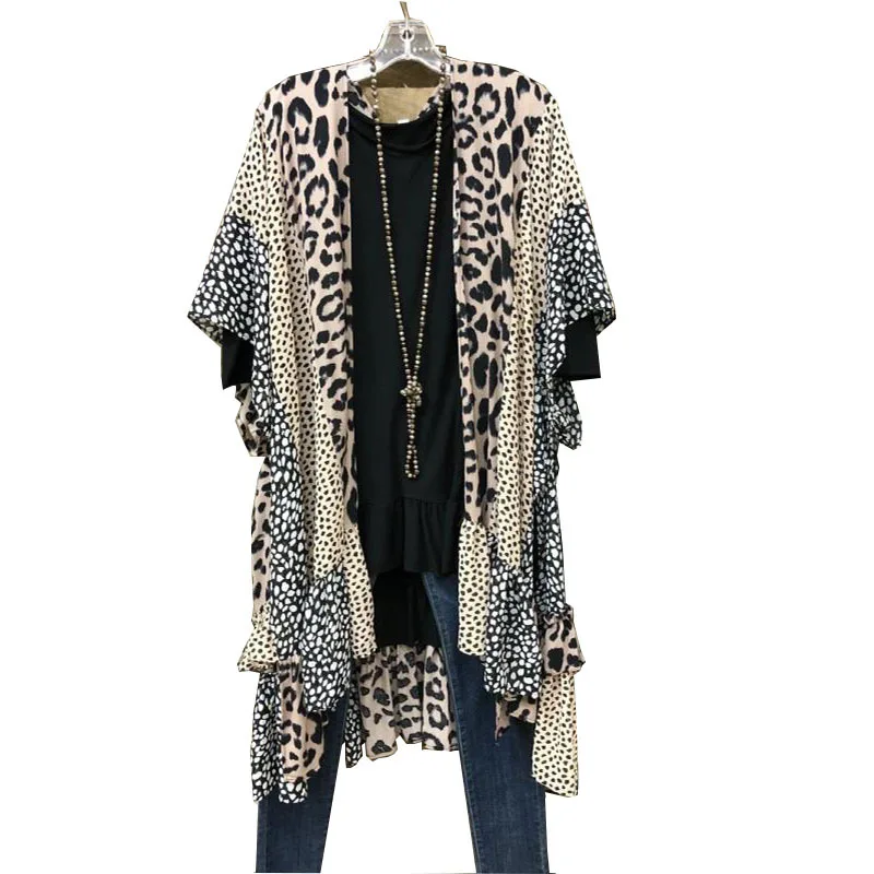 

2020 Hot Sale Latest Autumn Women's Leopard Print Coat Long Sleeve Casual Top For Ladies